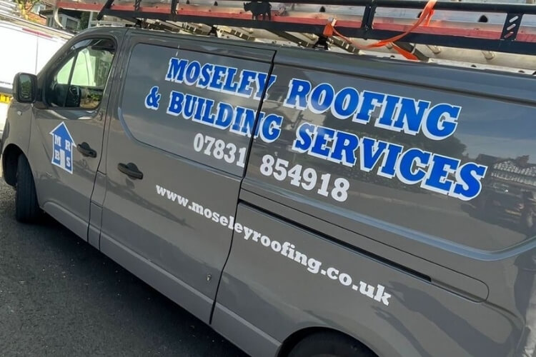 Moseley Roofing Work Van